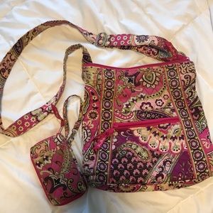 Vera Bradley crossbody and small wallet